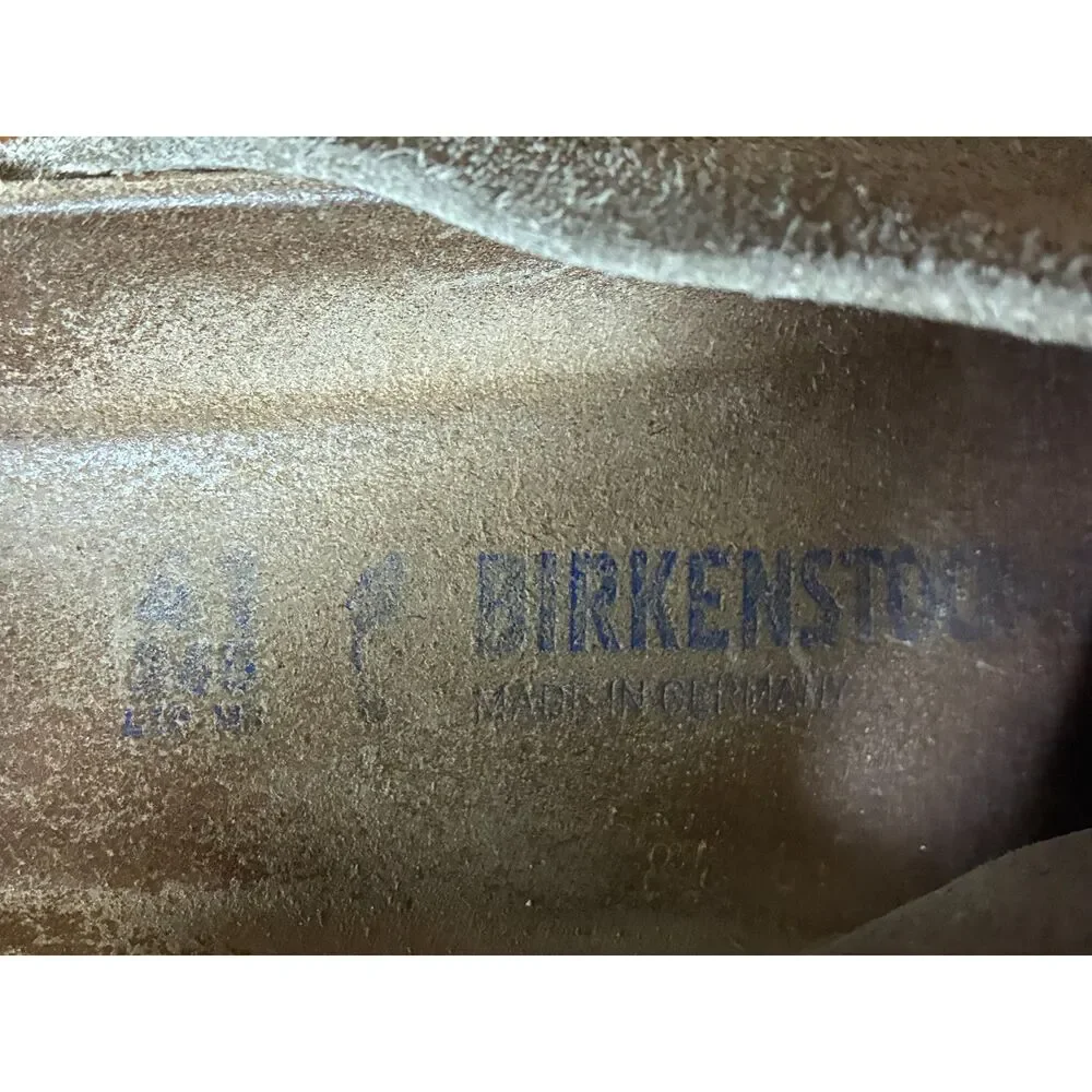 Birkenstock Taupe Gray Soft Footbed Suede Arizona Sandals Shoes   Adult Size 44
